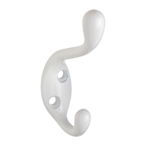 National Hardware Hvy Dty C/H Hook Wht N266-049